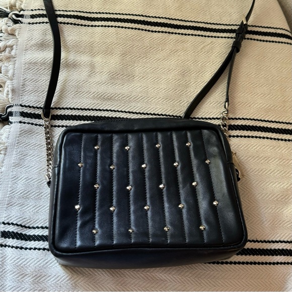 Kate Spade New York Amelia Studded Medium Camera Bag Quilted Black - Picture 4 of 13
